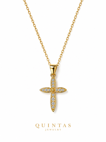 Petal Cross Necklace