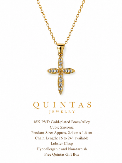 Petal Cross Necklace
