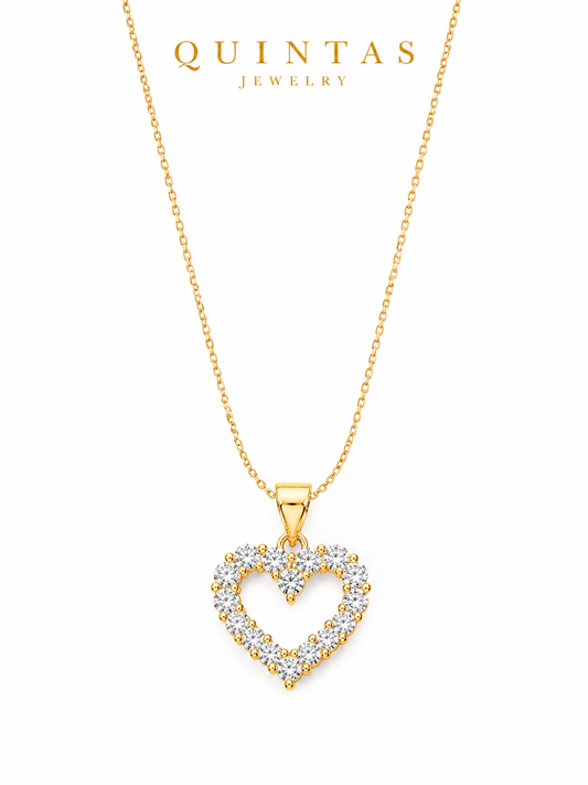 Iced Heart Necklace