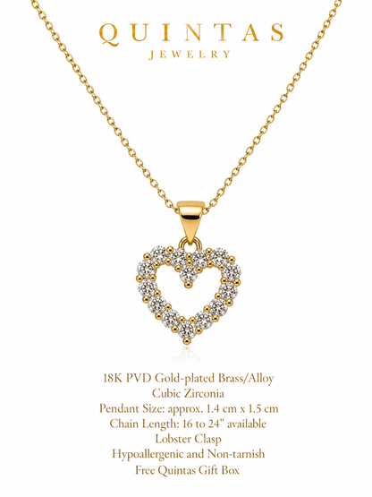 Iced Heart Necklace