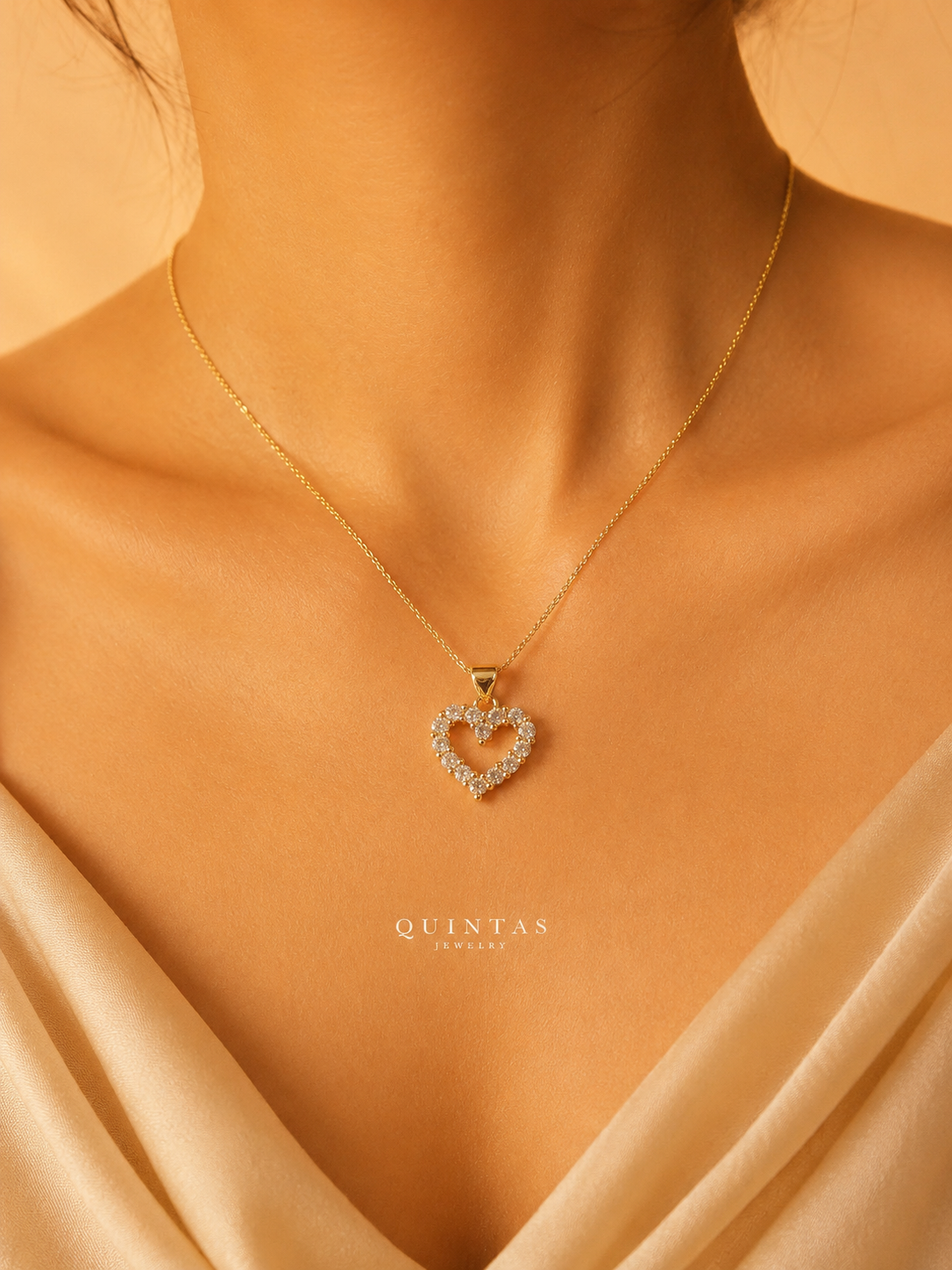 Iced Heart Necklace