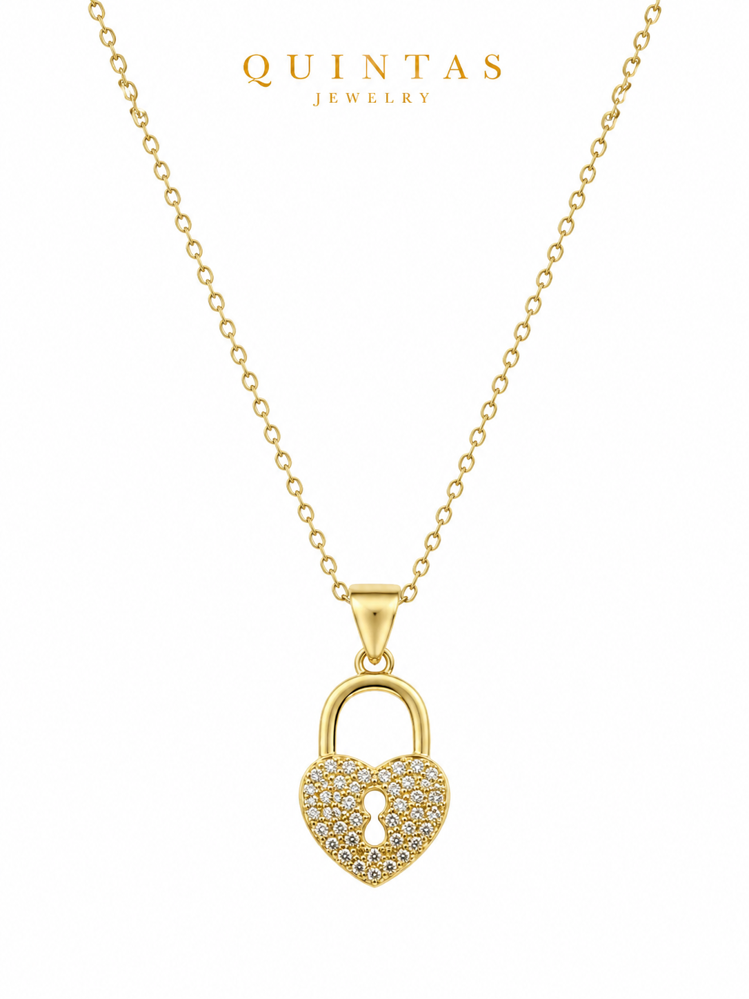 Amara Heart Lock Necklace