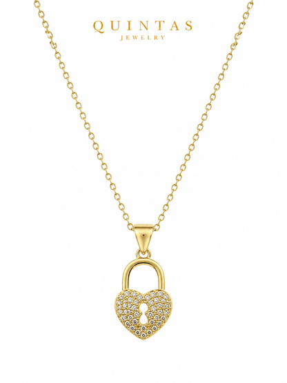 Amara Heart Lock Necklace