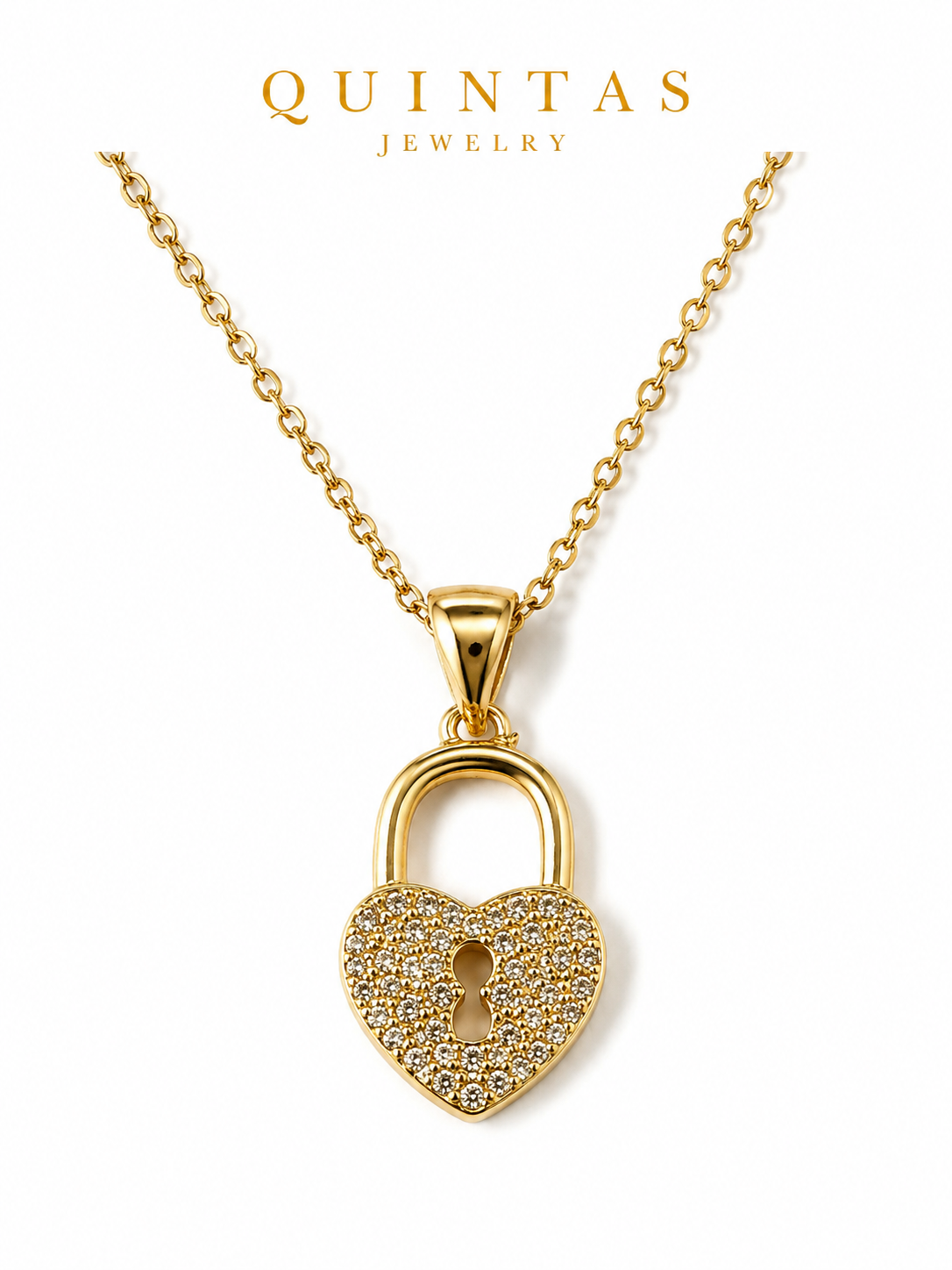 Amara Heart Lock Necklace