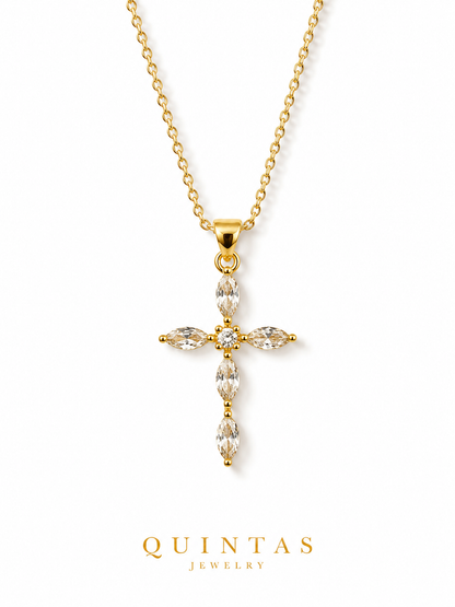 Marquise Cross Necklace