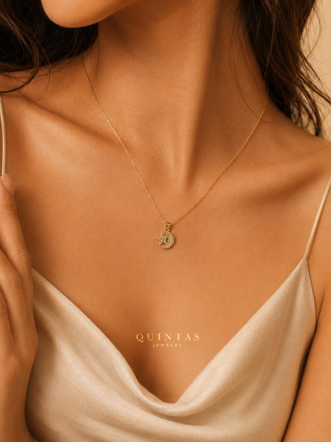 Lunara Moonstar Necklace