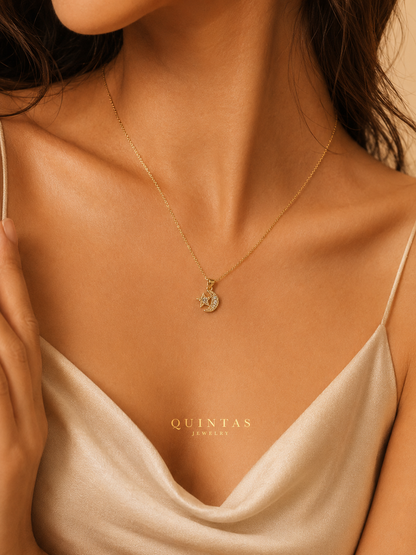 Lunara Moonstar Necklace