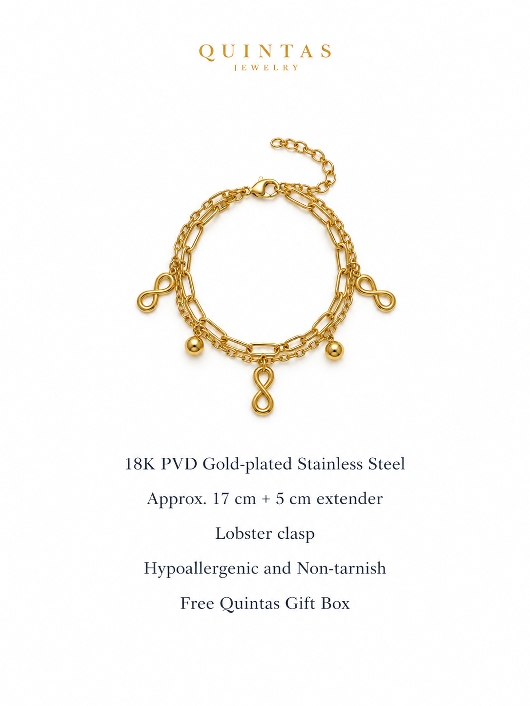 Infinity Layered Bracelet