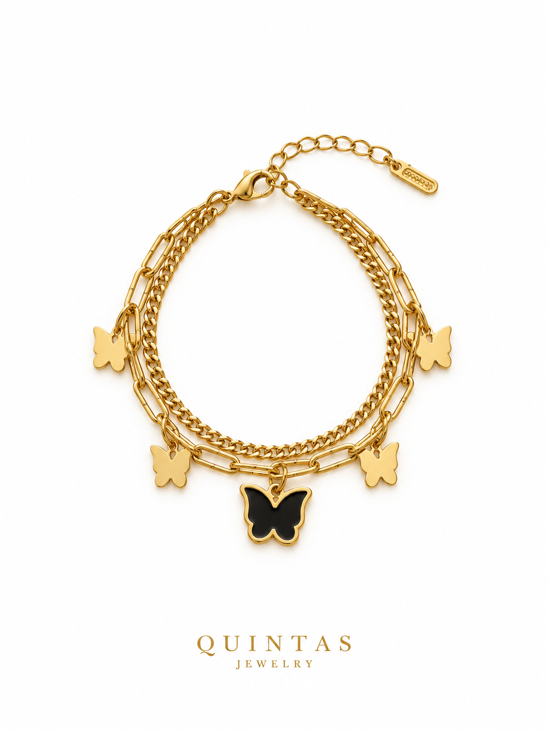Midnight Butterfly Bracelet