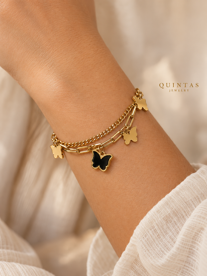 Midnight Butterfly Bracelet