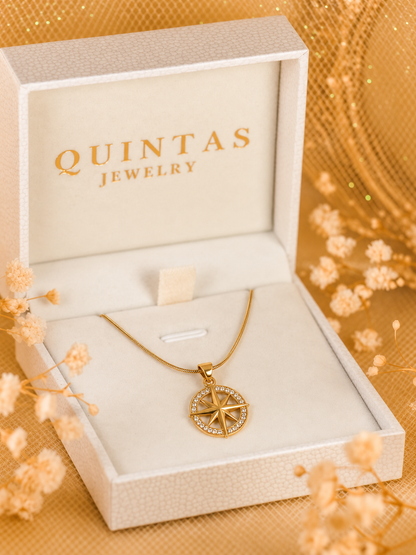 Astra Compass Necklace