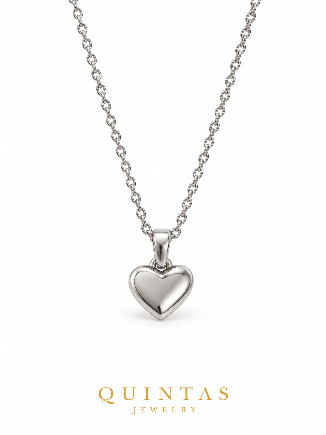 Amanda Heart Silver Necklace