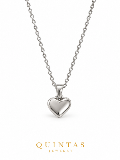 Amanda Heart Silver Necklace