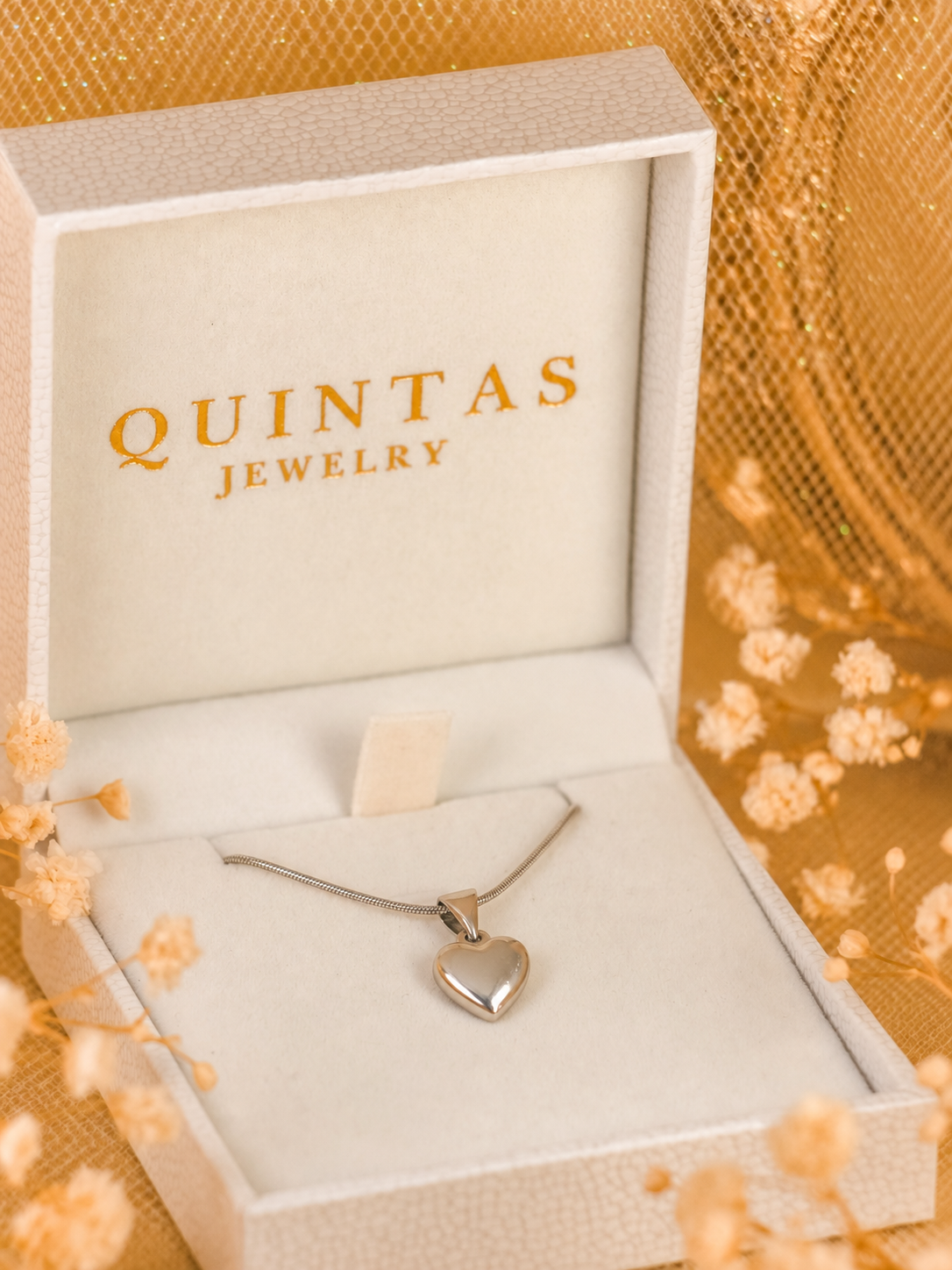 Amanda Heart Silver Necklace