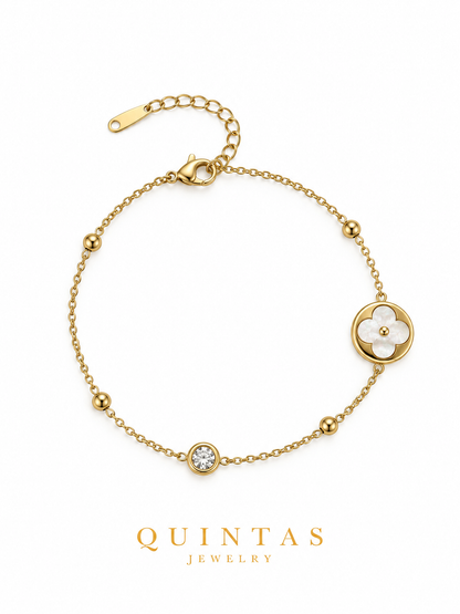 Camille Flower Charm Bracelet