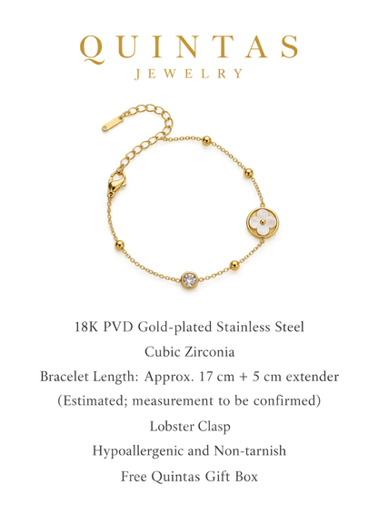 Camille Flower Charm Bracelet