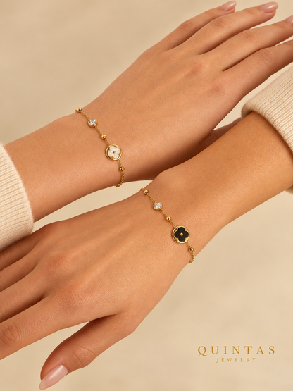 Camille Flower Charm Bracelet