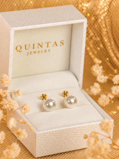 Grace Pearl Stud Earrings