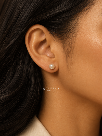 Grace Pearl Stud Earrings
