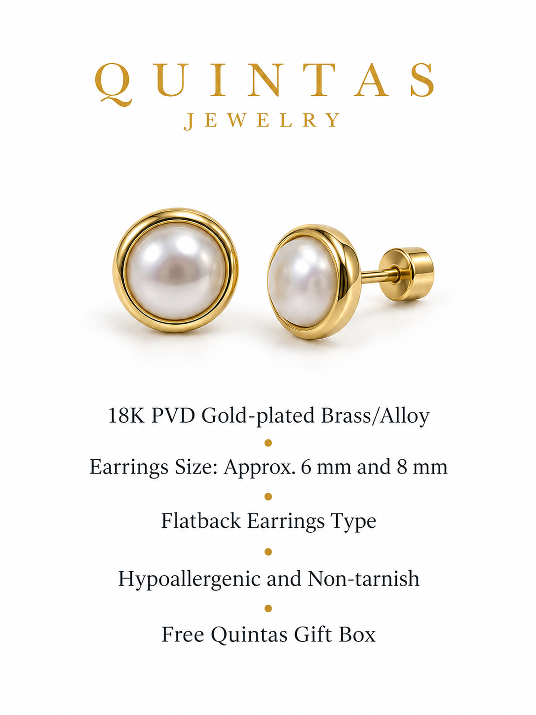 Solenne Halo Pearl Stud Earrings