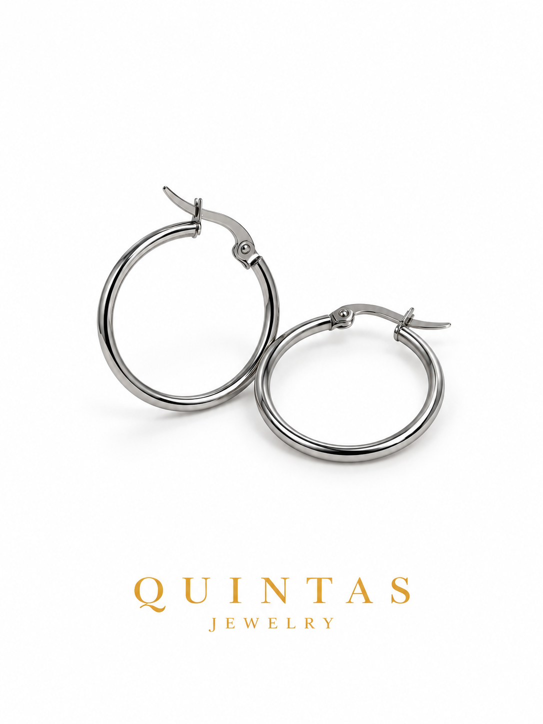 Alessa Classic Hoop Silver Earrings