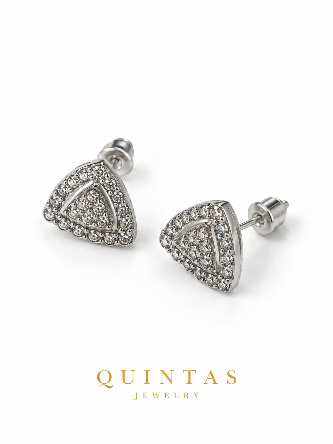Trielle Halo Stud Earrings