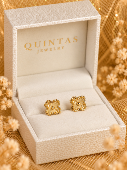 Aurelle Clover Stud Earrings
