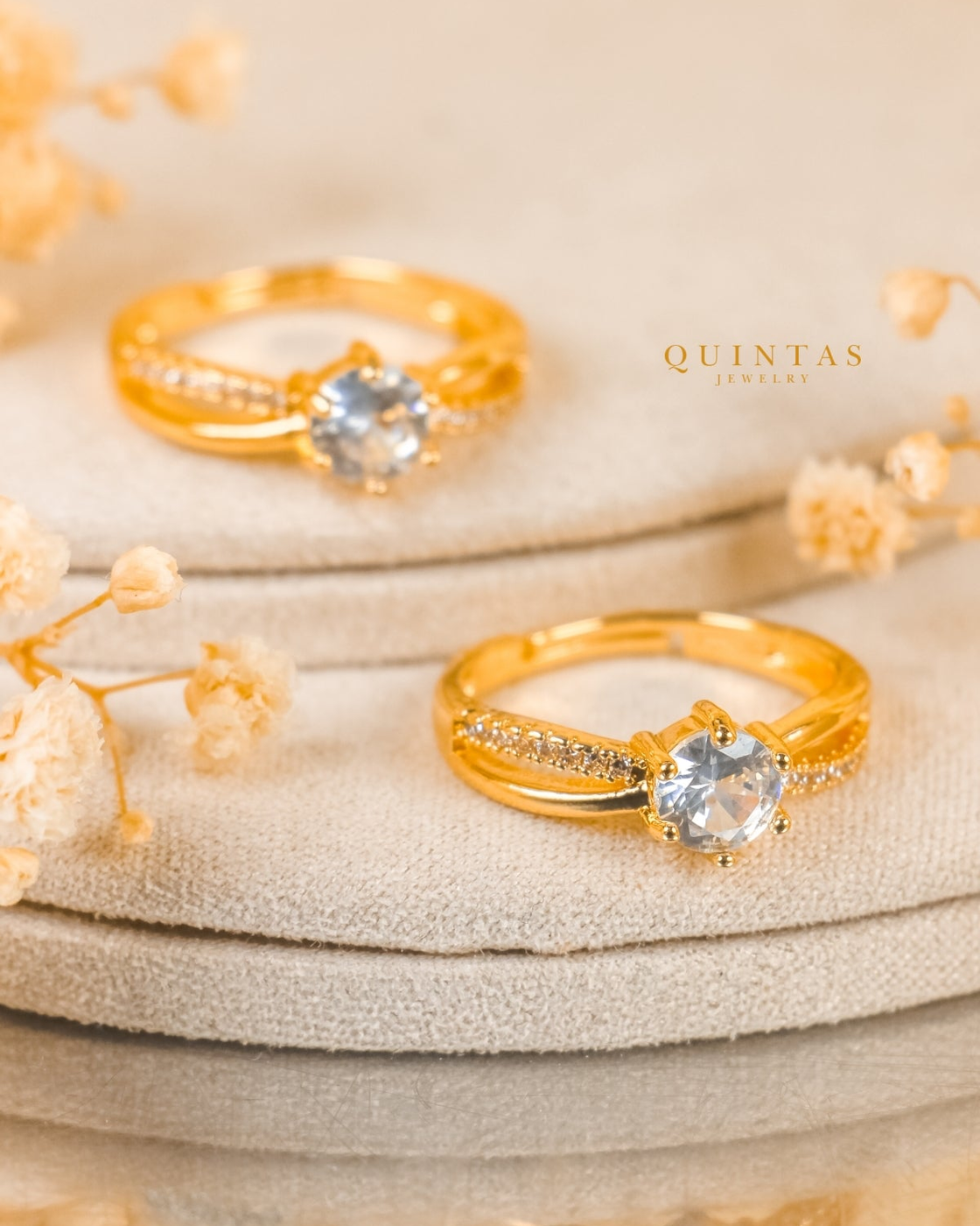 Celeste Solitaire Gold – original gallery view, proportional 4:5 crop