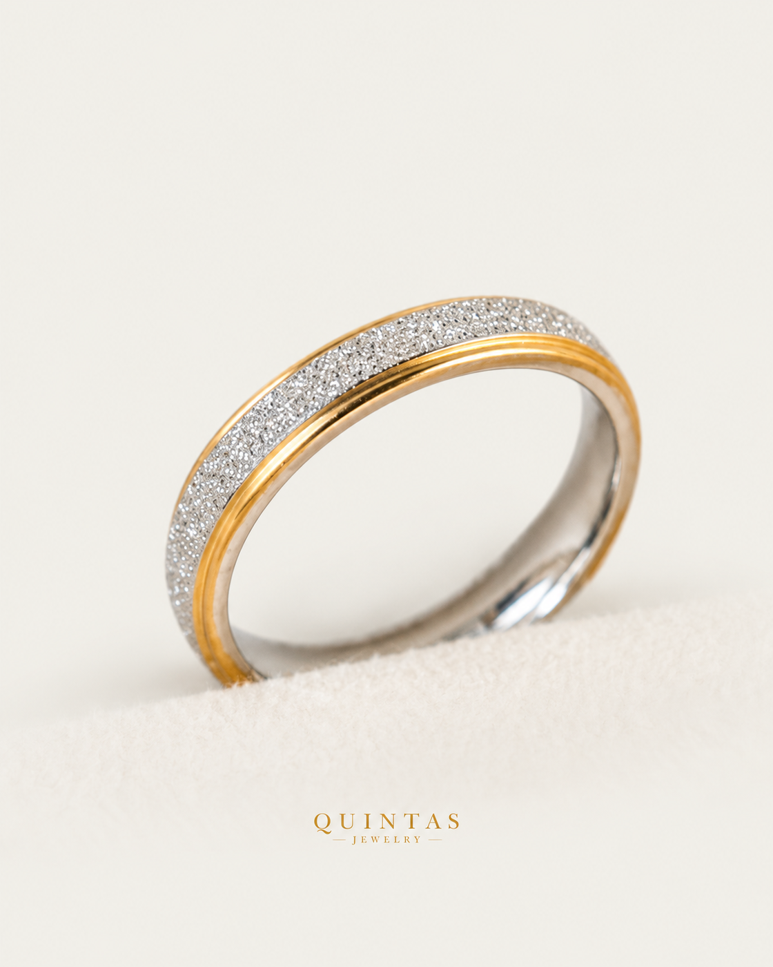 Classic Two-Toned Ring, upright physical-source view