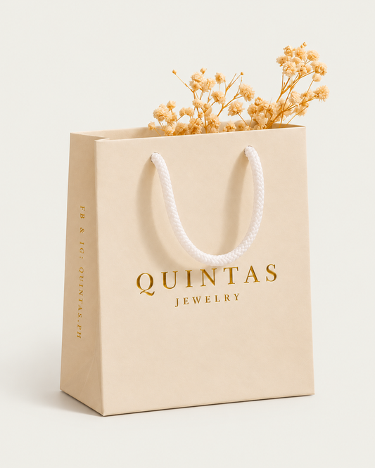 QUINTAS Paper Bag, upright product view, neutral greige