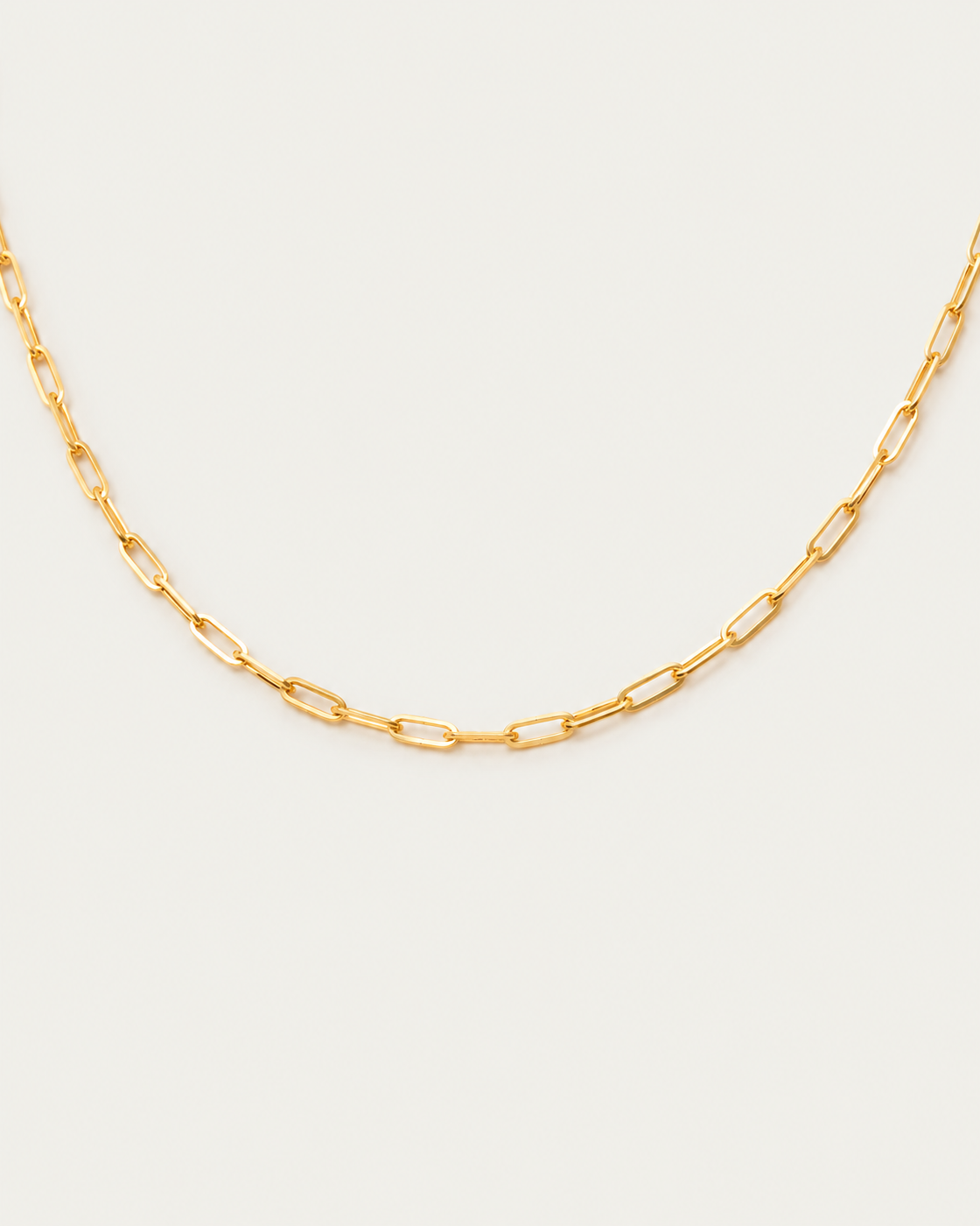 Paperclip Chain paperclip chain companion photographed angle on neutral greige