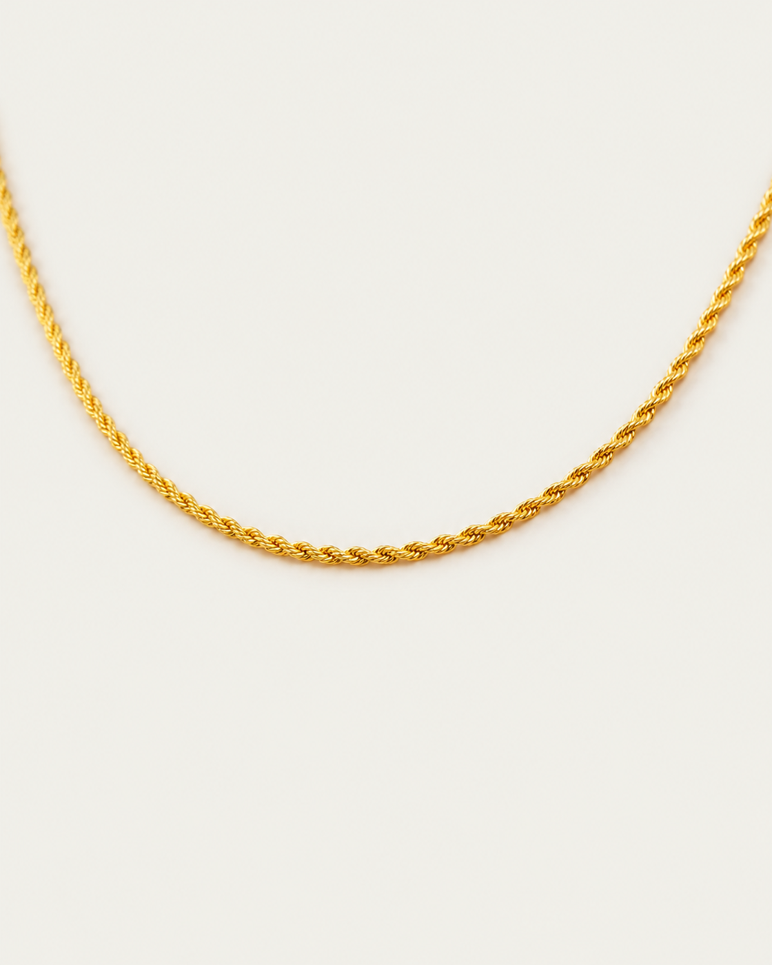 Rope Chain rope chain companion photographed angle on neutral greige