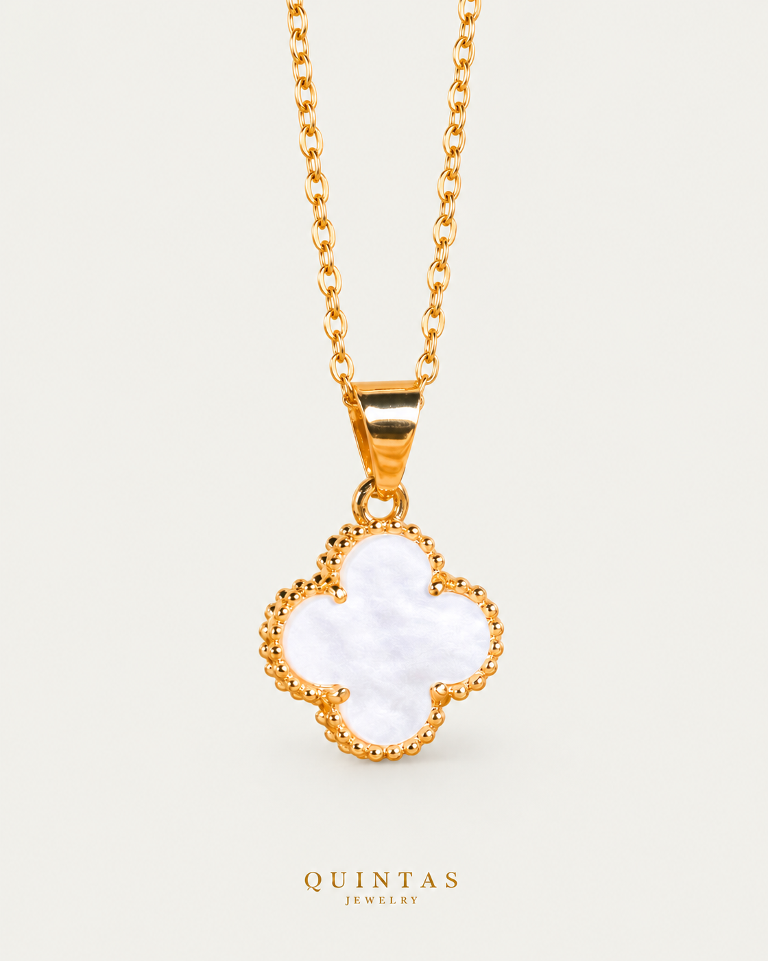 Four Leaf Clover Necklace — source-faithful hero view