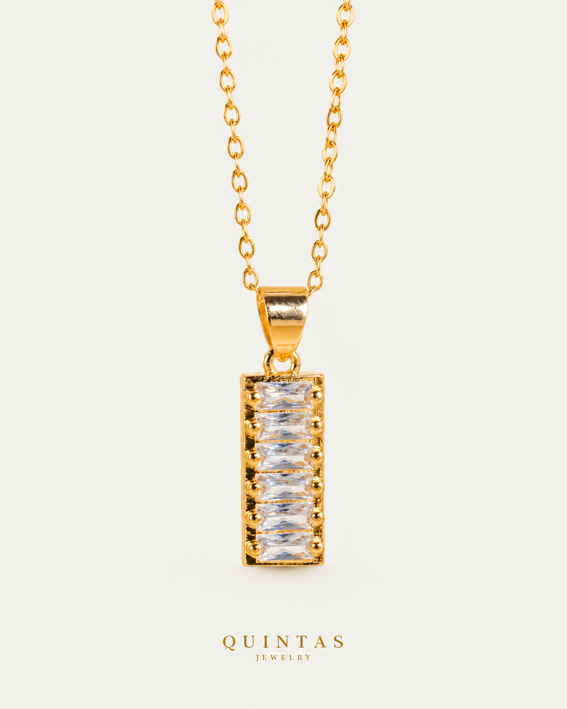 Classic Baguette Diamonds Necklace — source-faithful hero view