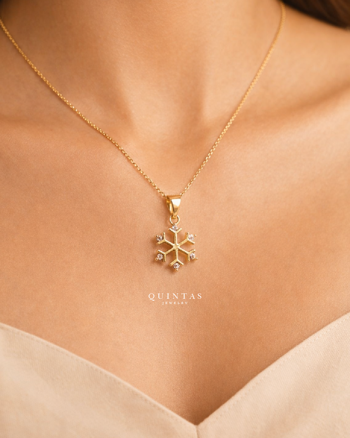Princess Snowflake Necklace – original gallery view, proportional 4:5 crop