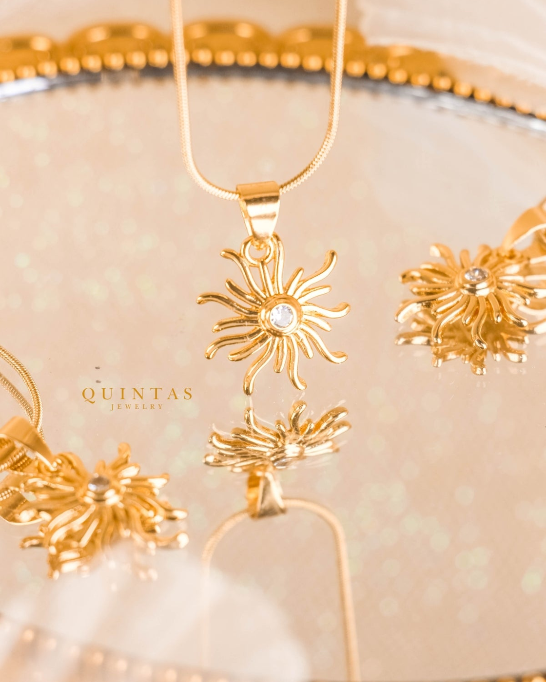 Tangled's Celestial Sun Necklace – original gallery view, proportional 4:5 crop