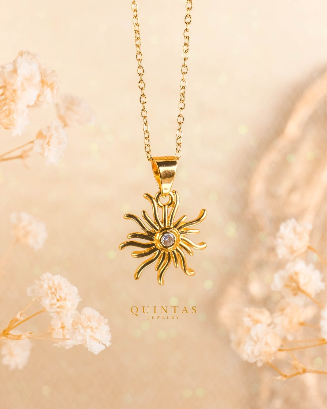 Tangled's Celestial Sun Necklace – original gallery view, proportional 4:5 crop