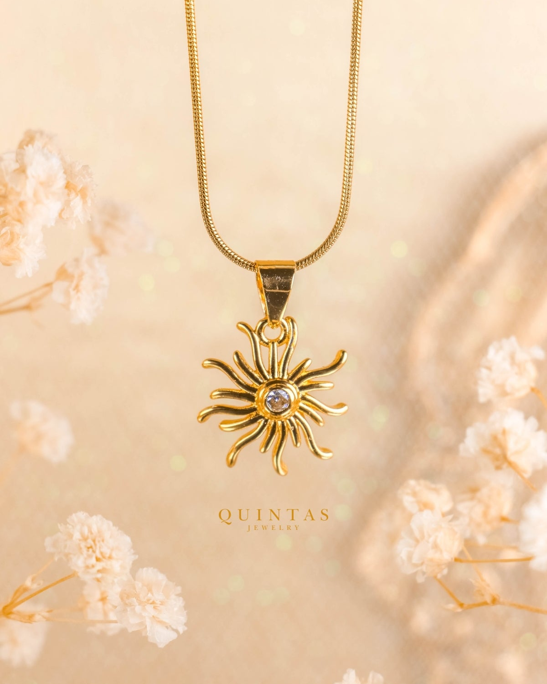 Tangled's Celestial Sun Necklace – original gallery view, proportional 4:5 crop