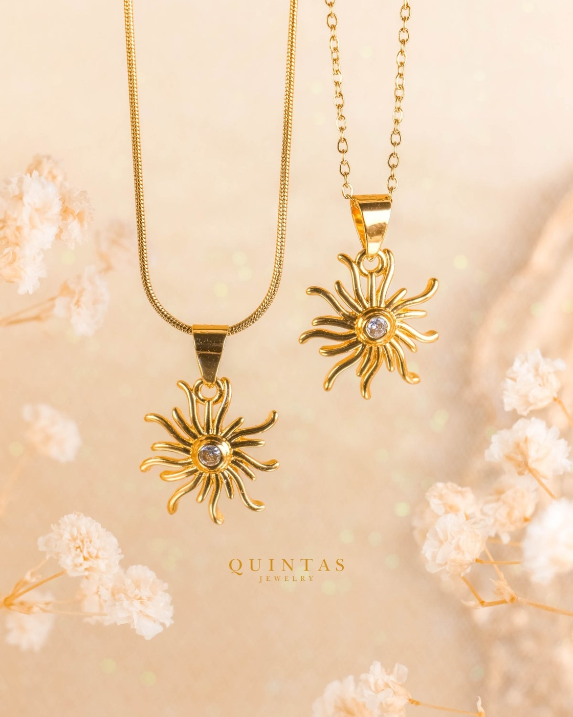 Tangled's Celestial Sun Necklace – original gallery view, proportional 4:5 crop