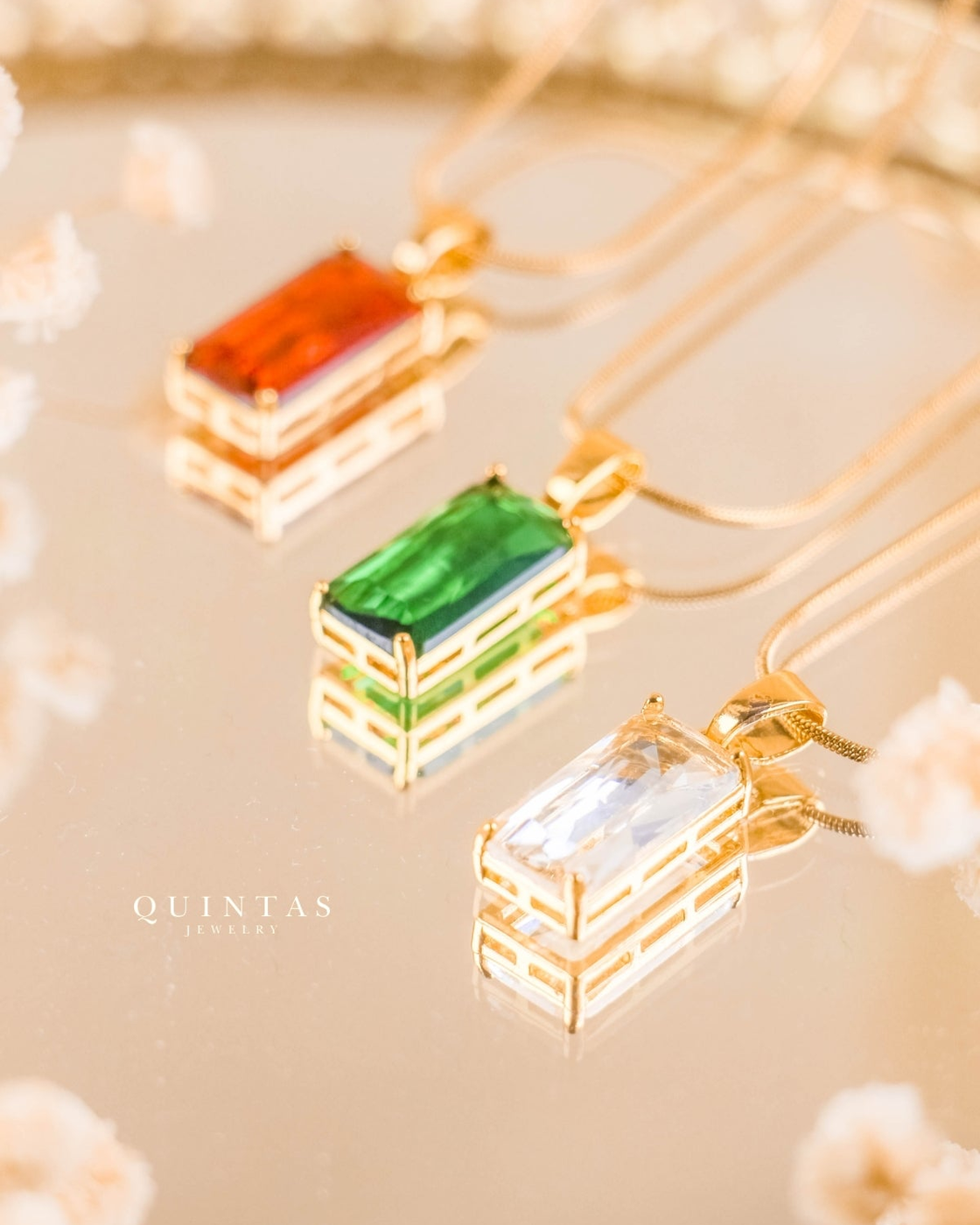 Classic Gemstone Necklace – original gallery view, proportional 4:5 crop