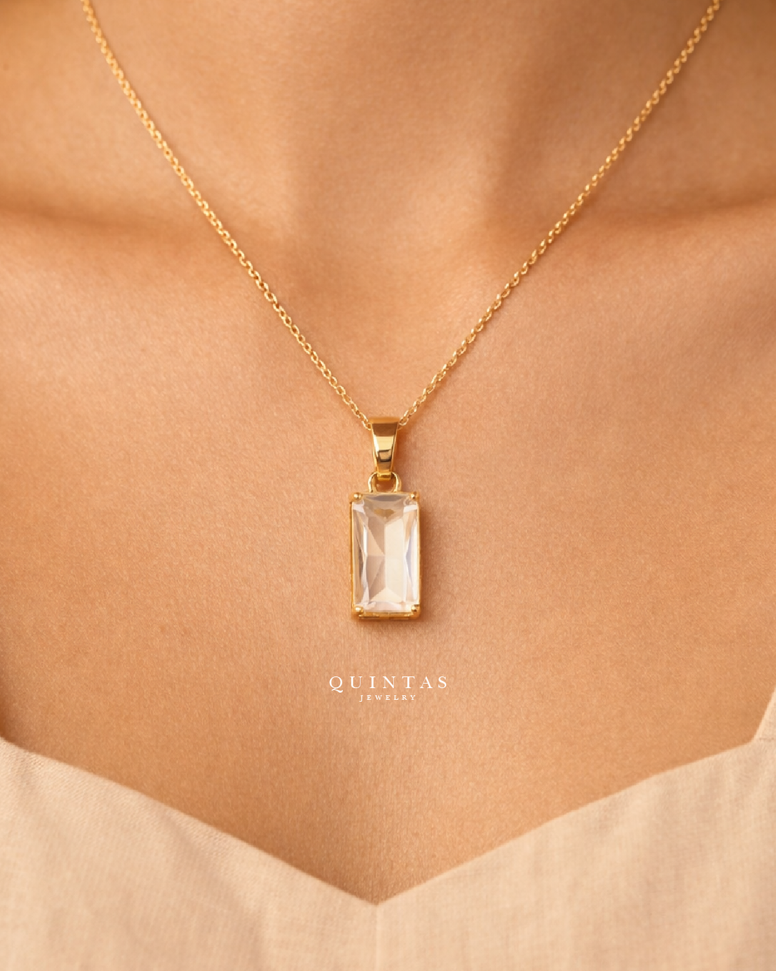Classic Gemstone Necklace – original gallery view, proportional 4:5 crop