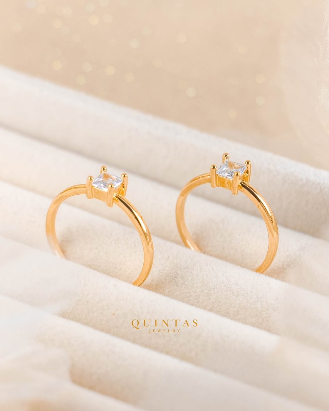 Classic Diamond Square Ring (Adjustable) – original gallery view, proportional 4:5 crop