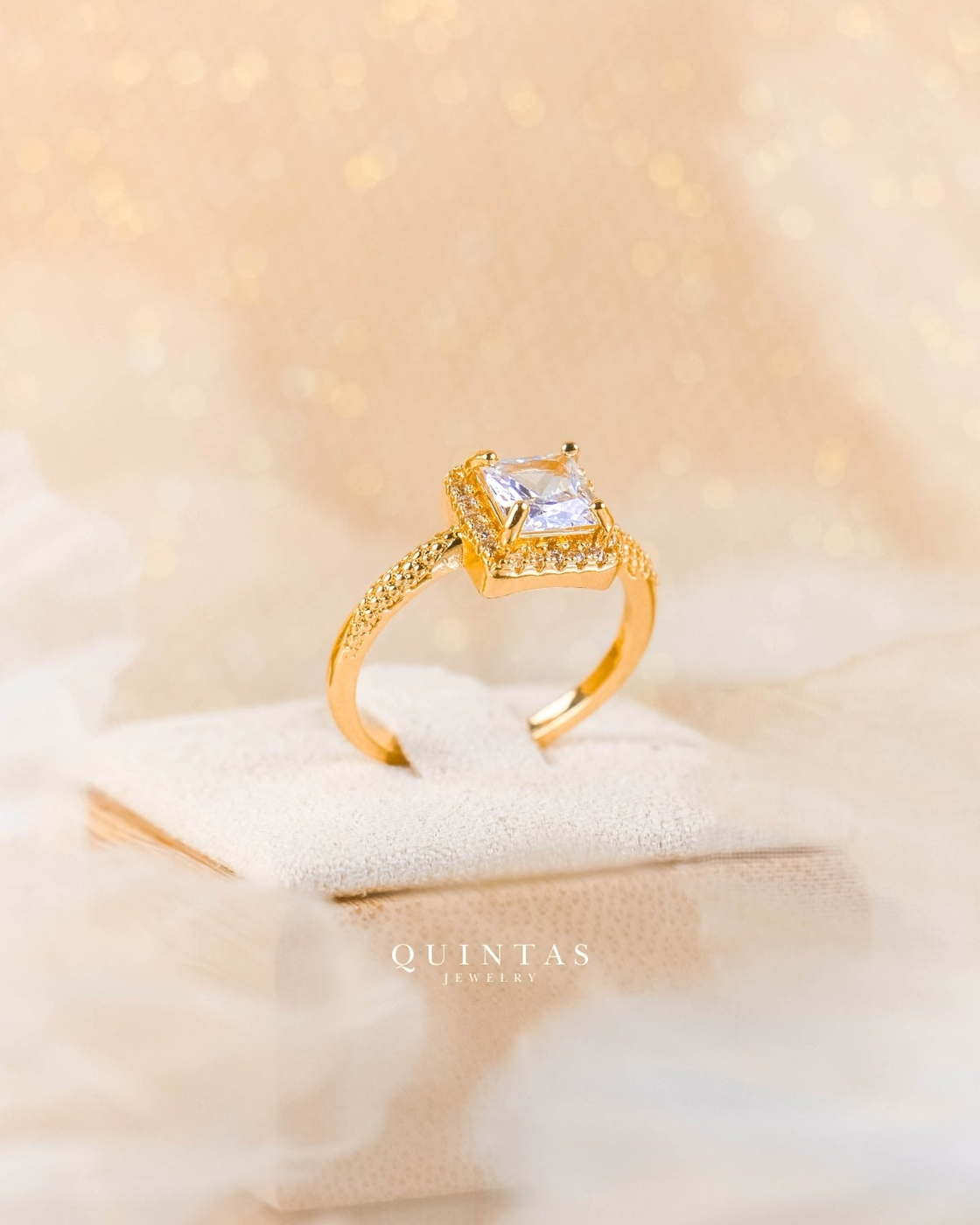 Catherine's Royal Diamond Ring (Adjustable) – original gallery view, proportional 4:5 crop