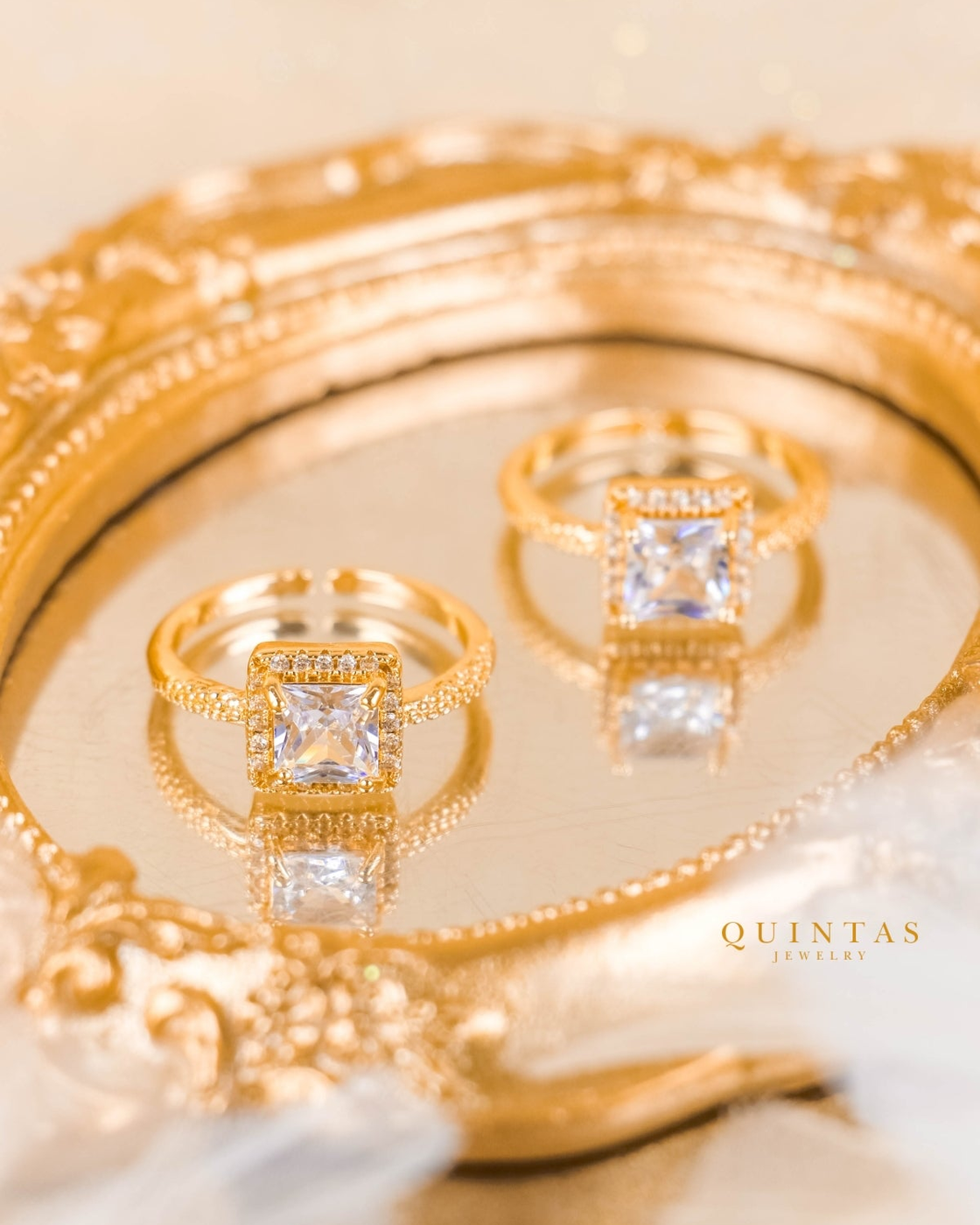 Catherine's Royal Diamond Ring (Adjustable) – original gallery view, proportional 4:5 crop