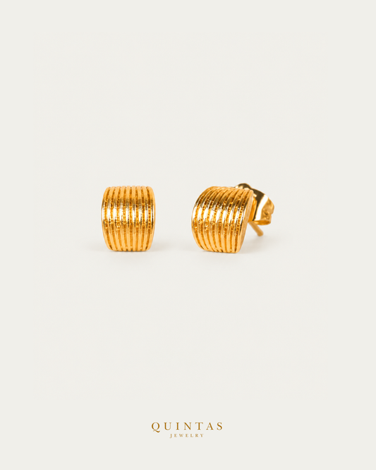 Selene Bold Stud Earrings existing source-checked main, smaller framing and canonical logo