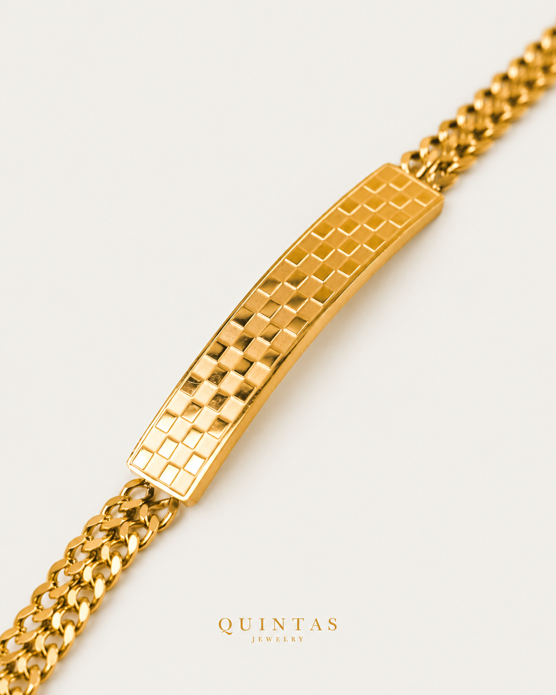 Elio-Gold-Bar companion on neutral greige