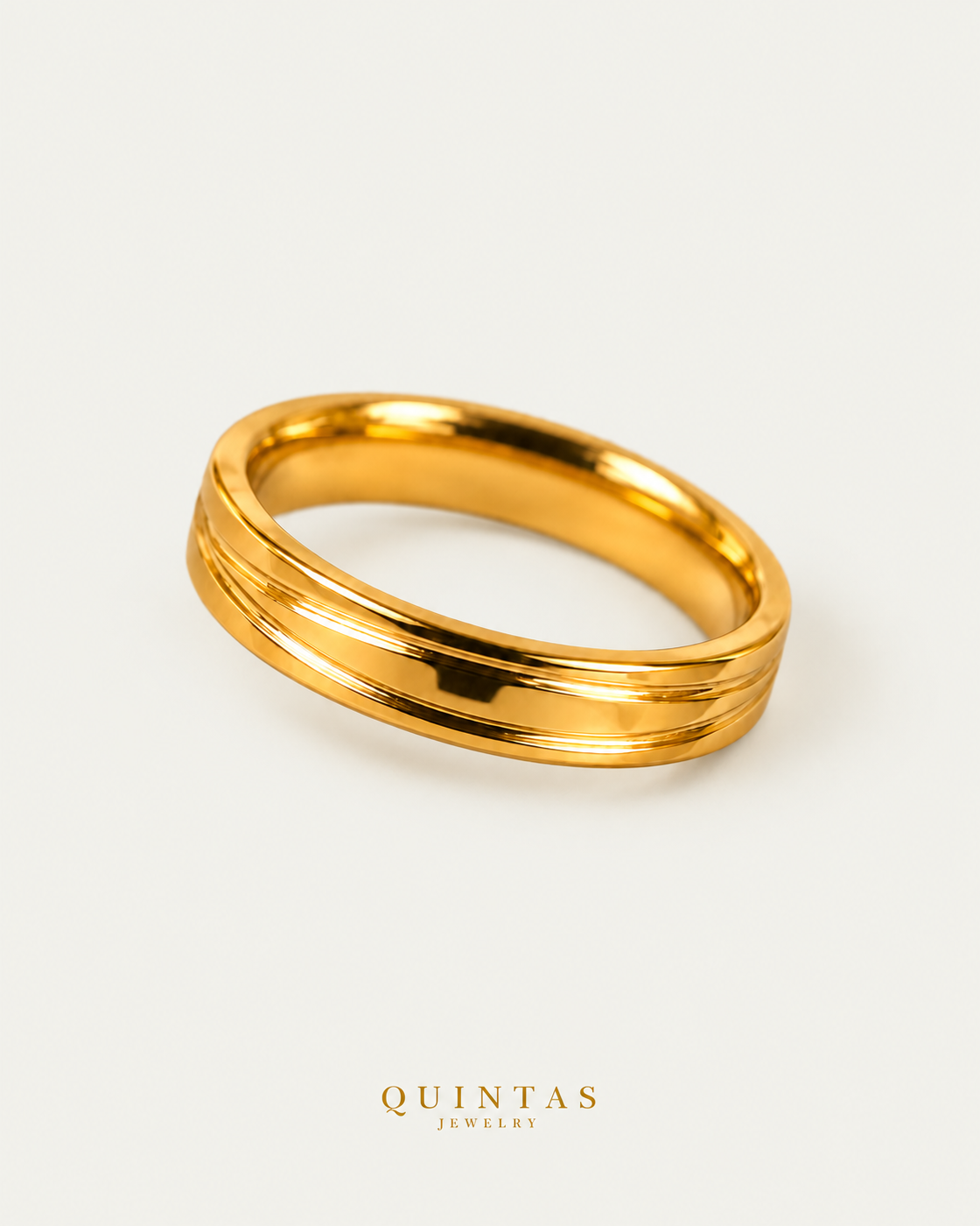 Eternal Gold Band Ring — neutral greige