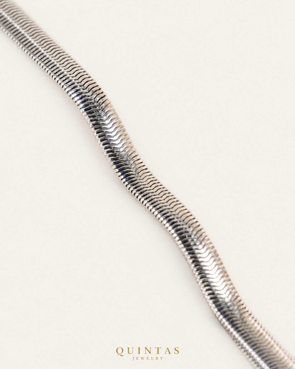 Flat-Snake-Silver companion on neutral greige