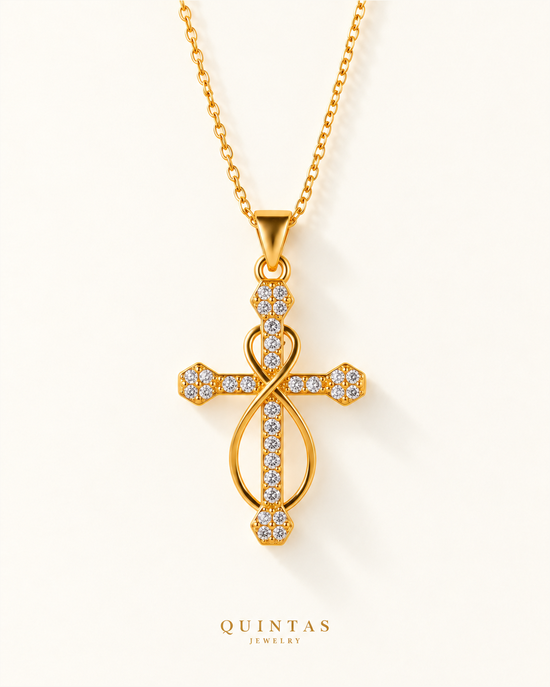 Infinity Faith Cross Necklace