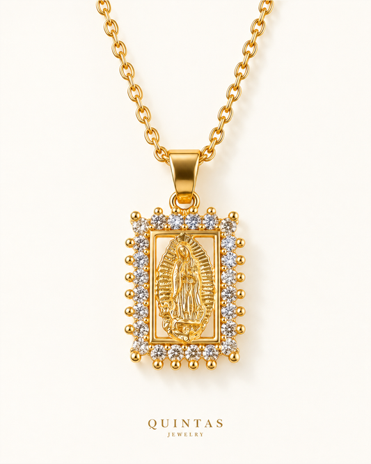 Mother Mary Diamonds Necklace
